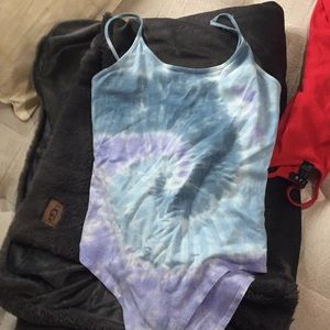 Tie dye body suit